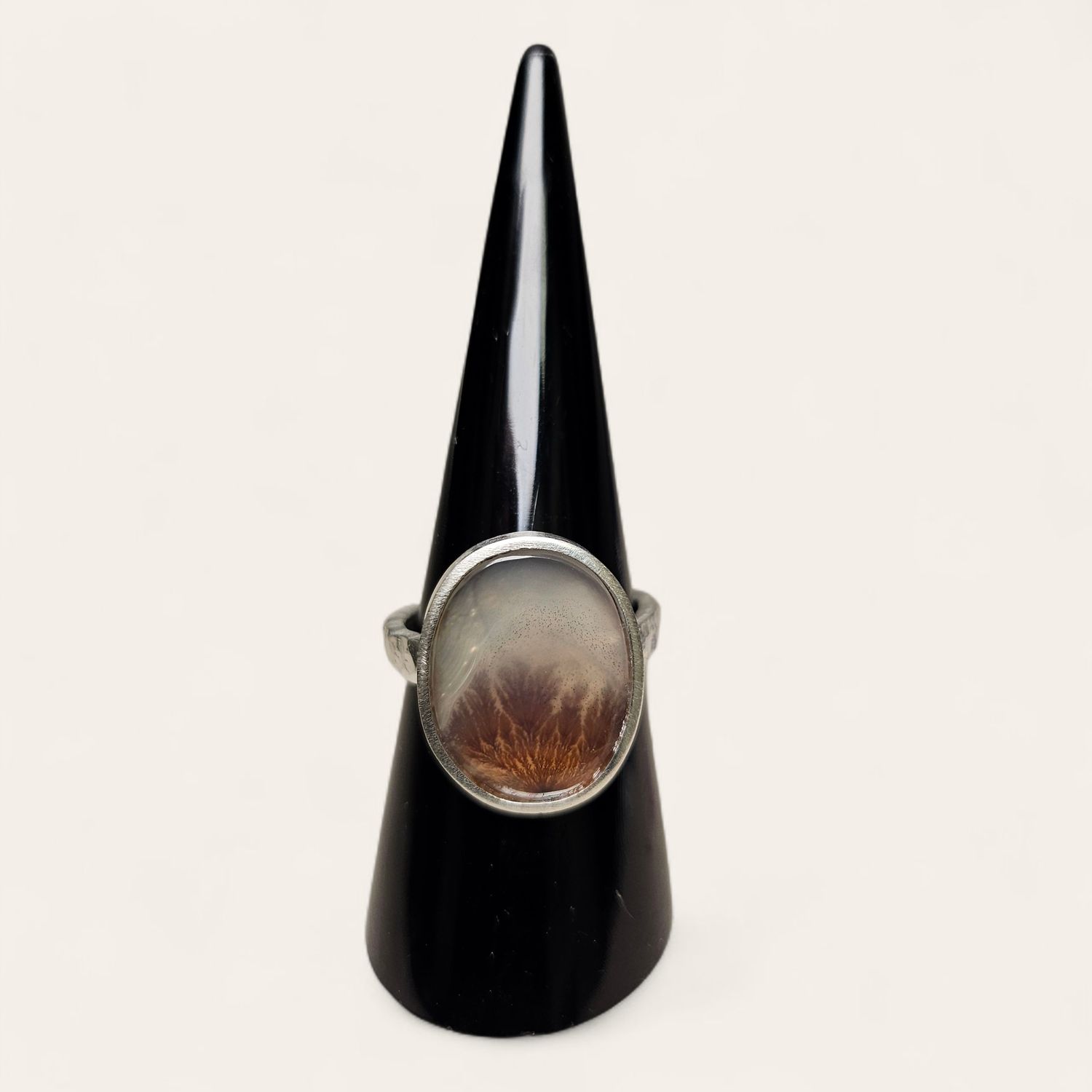 Anello con Agata Dentrica
