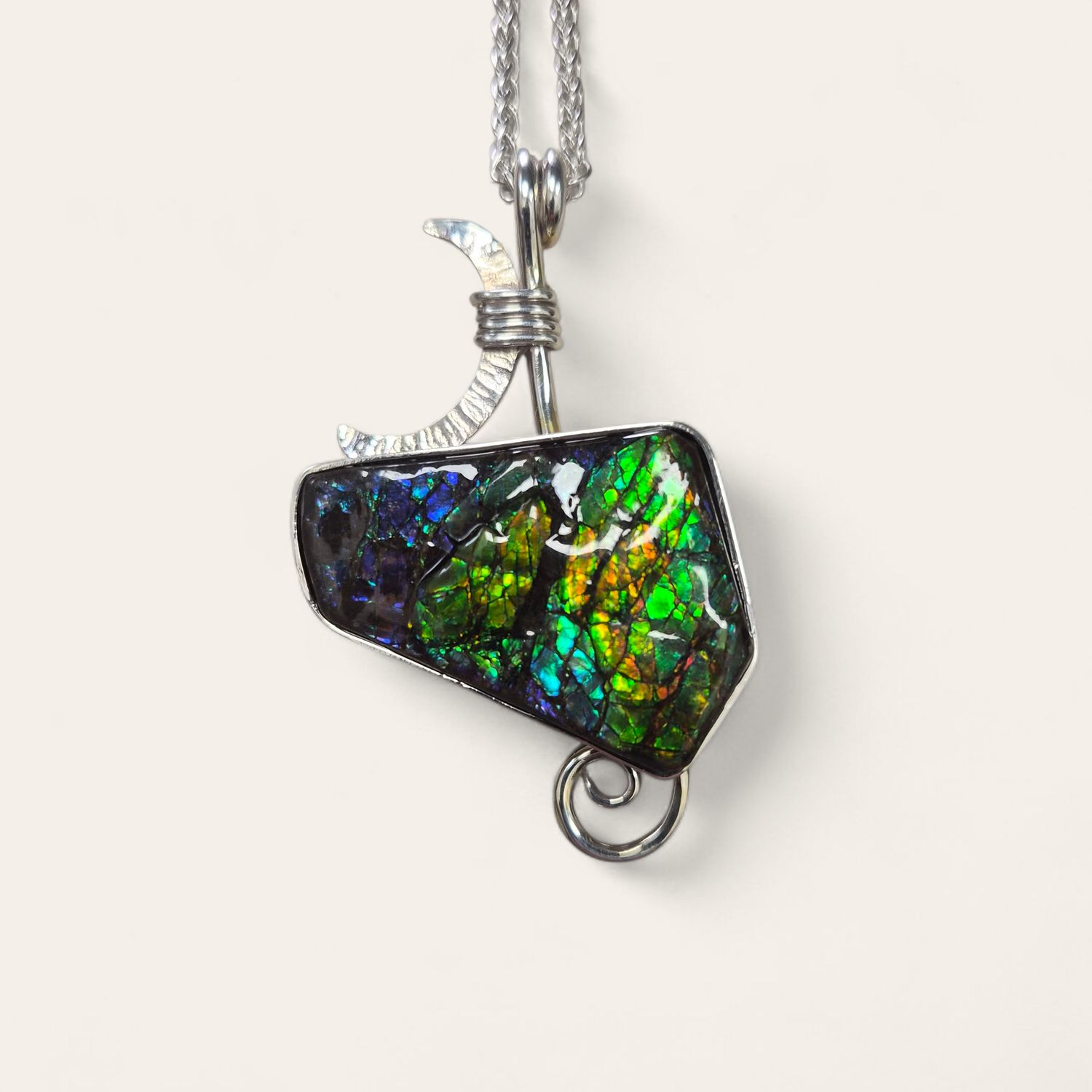 Ciondolo con Ammolite Canadese