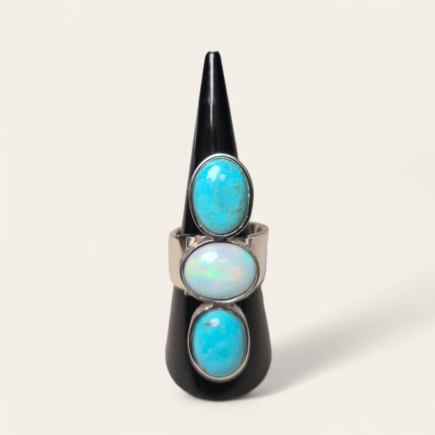 Anello con Turchese ed Opale