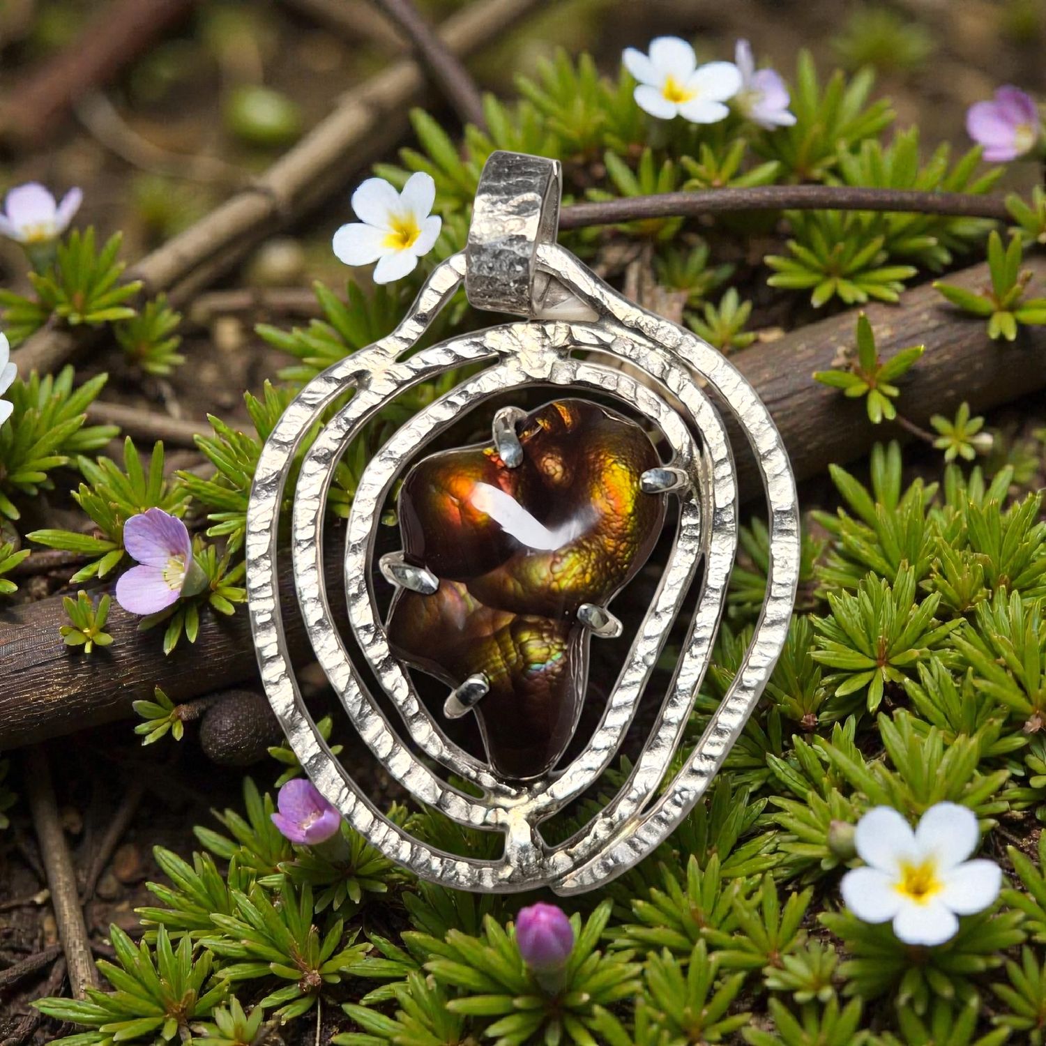 Ciondolo con Agata di Fuoco