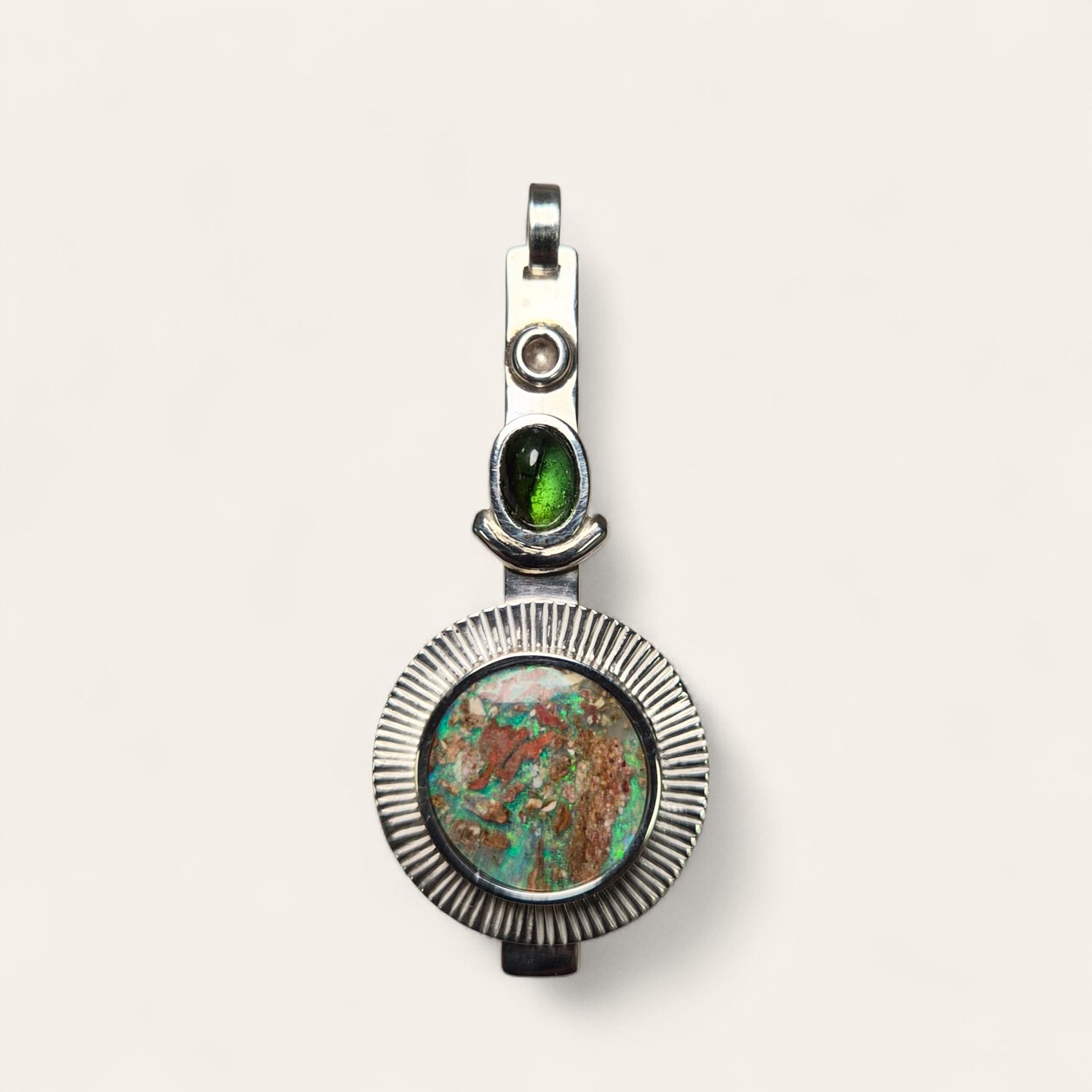 Ciondolo con Opale e Tormalina