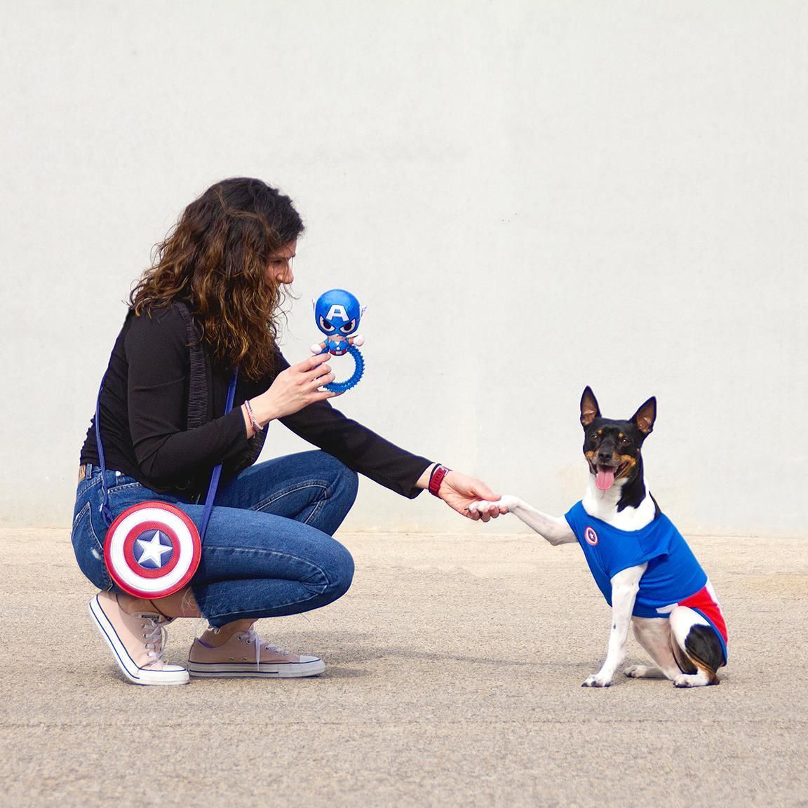 Camiseta Para Perro Avengers Capitán América
