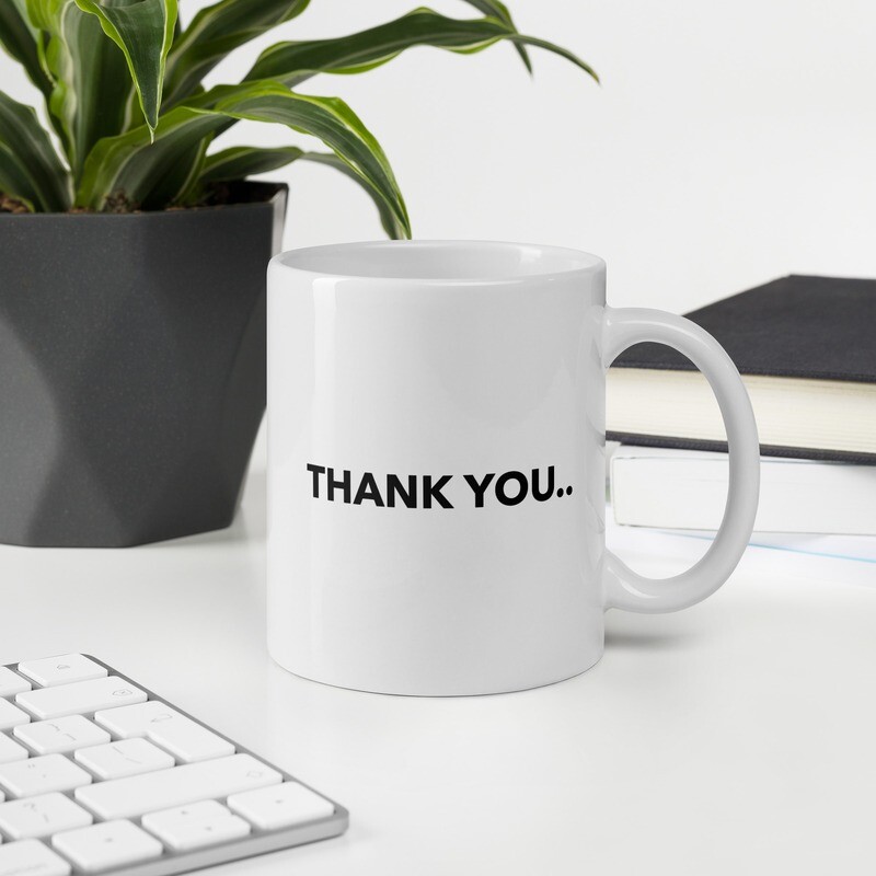 Thank You - White Glossy Mug