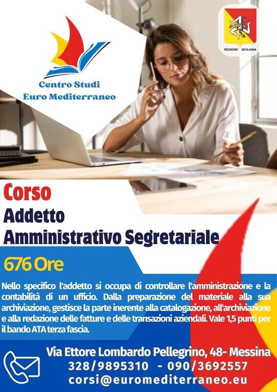 Corso Addetto Amministrativo Segretariale