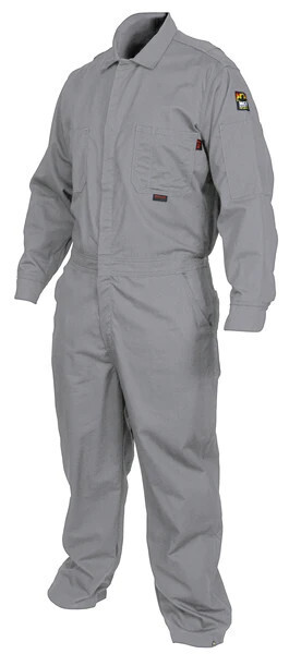MCR Safety Summit FR® Flame Resistant (FR) Coveralls Gray 100% Cotton Material Long Sleeve Contractor CoverallsCCMGL
