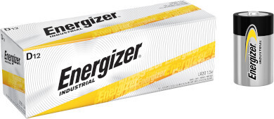 Energizer D Industrial Alkaline Batteries (12ea) (72cs)