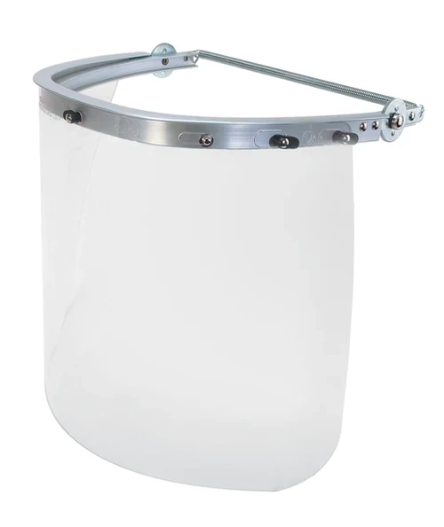 Aluminum Face Shield Bracket Fits Full Brim Hardhats Silver Lightweight Aluminum 102FB Halo