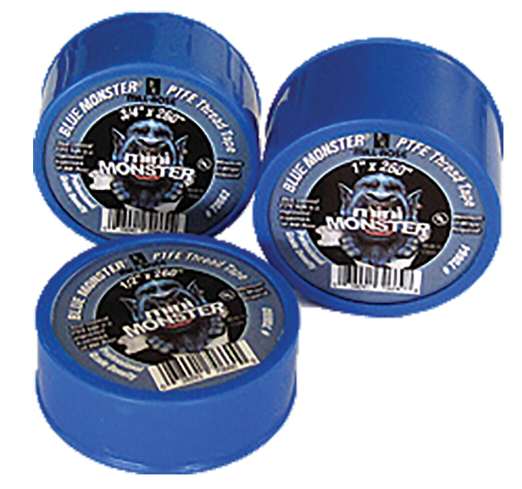 245-70665 BLUE MINI MONSTER 1 X 520 PTFE PRO GRADE THREAD SEAL TAPE