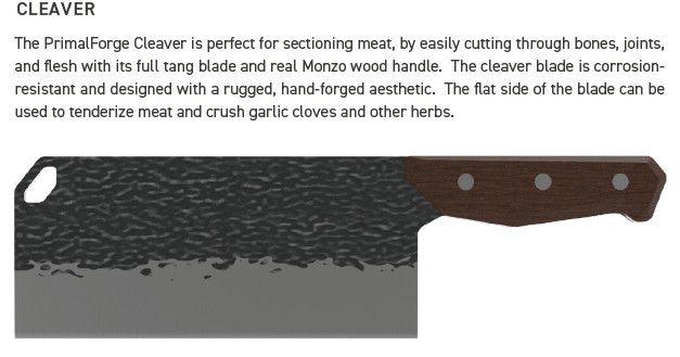 True FXK-1019 Primal Forge Cleaver