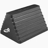 General Purpose Rubber Wheel Chock, 10 in, Black RC815