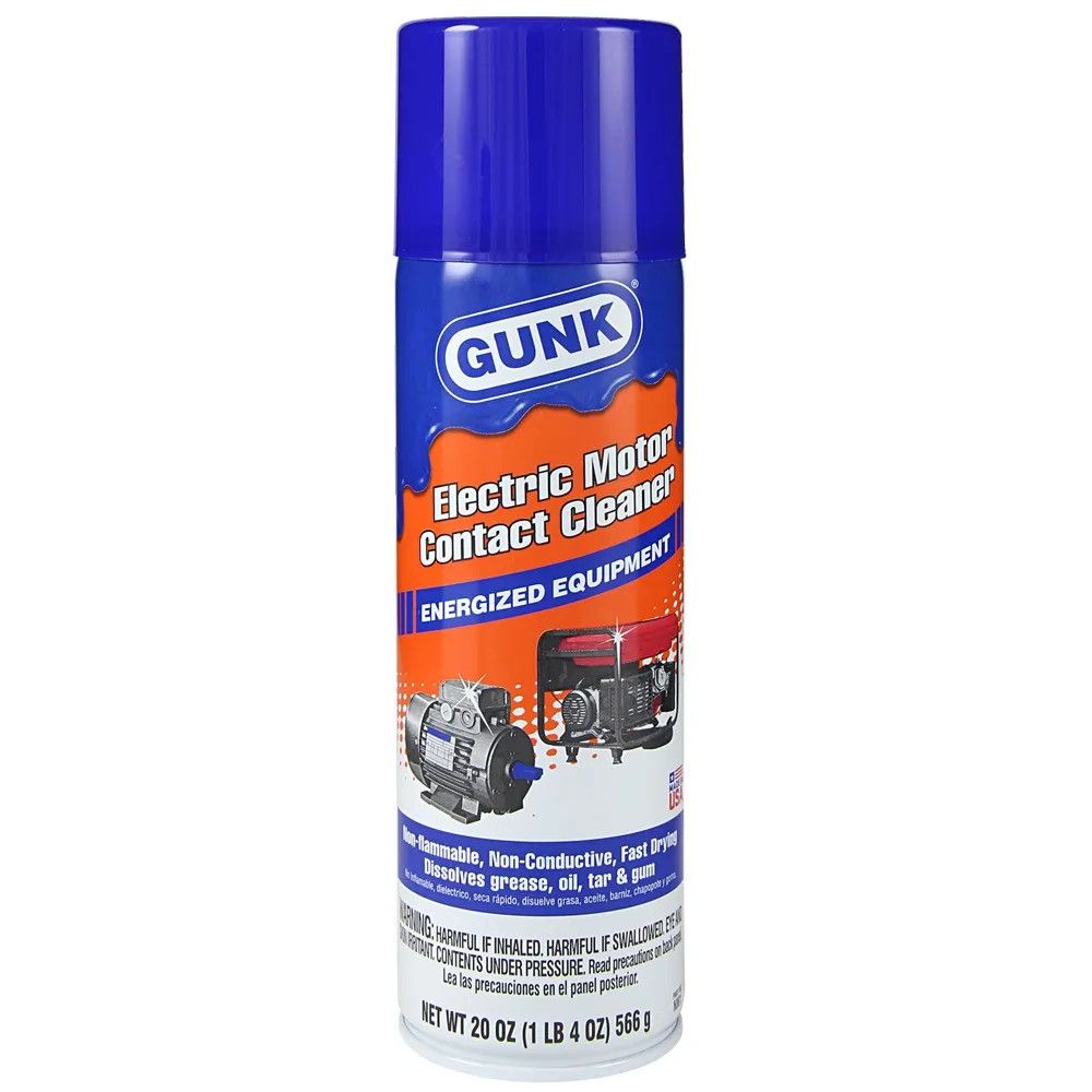 GUNK Electric Motor Contact Cleaner, 20 oz, Aerosol Can, Ether Scent NM1 038-NM1