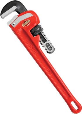 Ridgid 10in steel pipe wrench straight