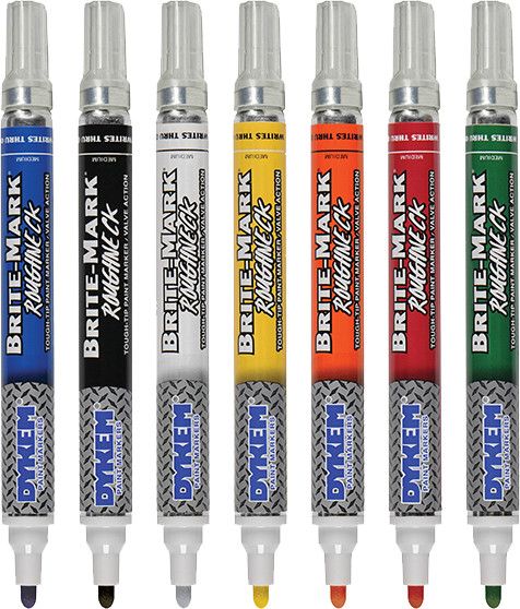Dykem Brite-Mark ROUGHNECK Paint Marker, Yellow