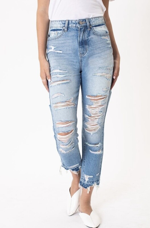 KANCAN RELAXED COLOR JEANS