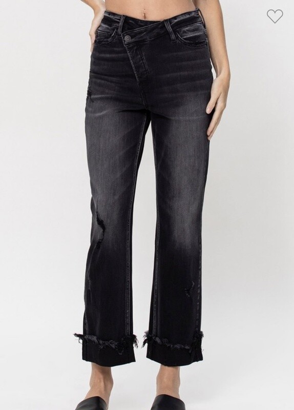 FLYING MONKEY BLACK DAD JEANS