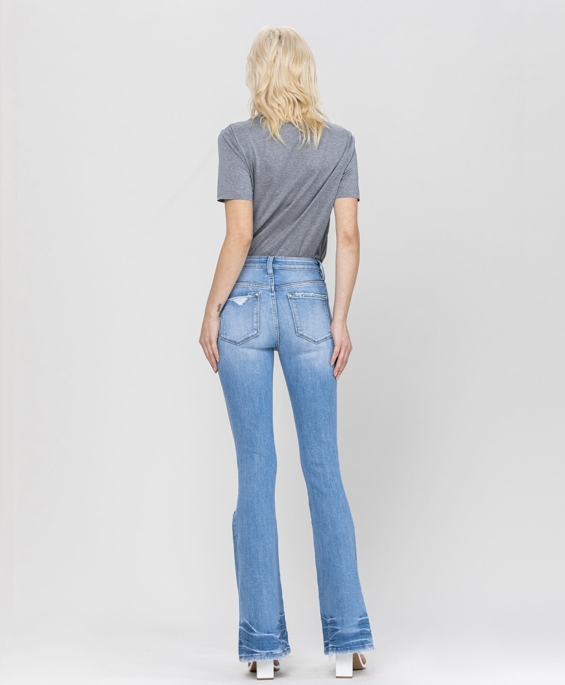 VERVET DISTRESSED MID FLARE