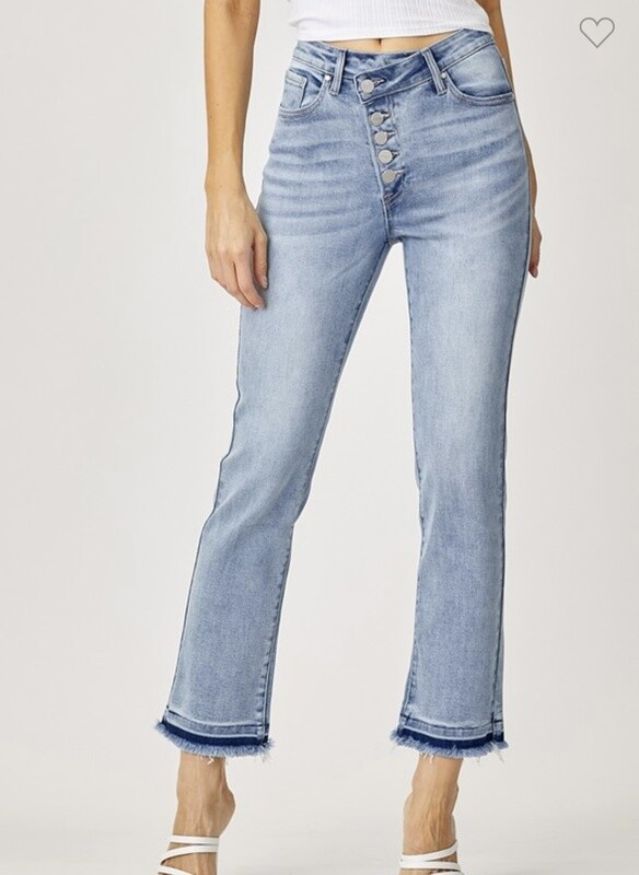 RISEN HI RISE CROSS BUTTON STRAIGHT PLUS