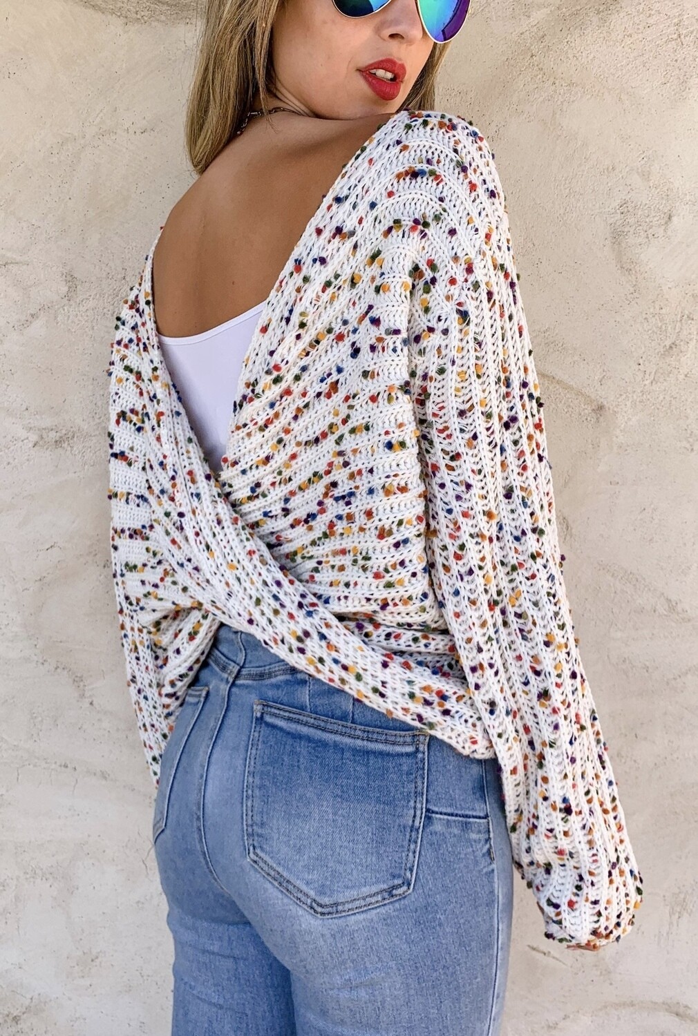 CONFETTI REVERSABLE SWEATER