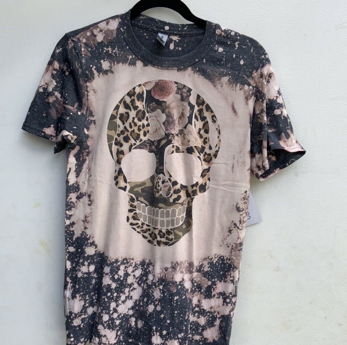 LEOPARD FLORAL SKULL