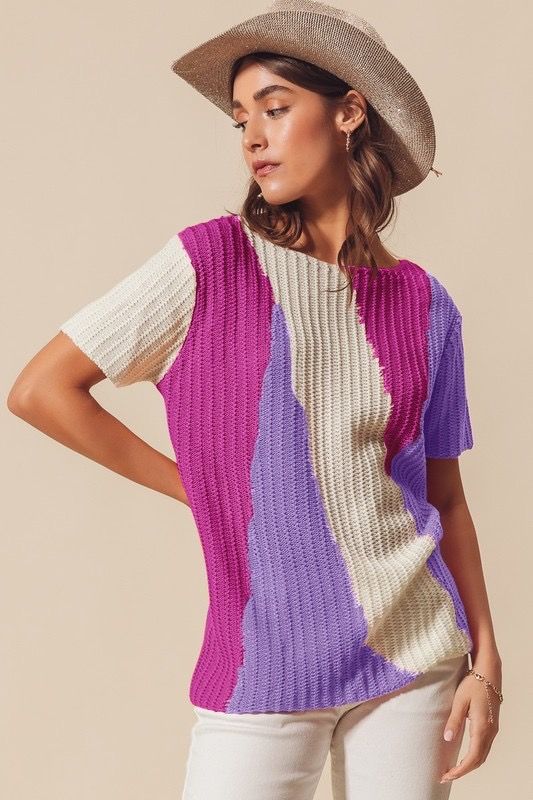 MULTI COLOR LIGHTWEIGHT SWEATER