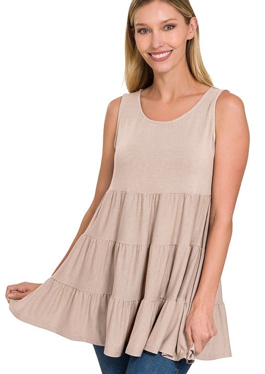 TIERED RUFFLE TUNIC