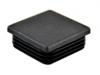 Square Post Caps, Size: 50mm, Colour: Black