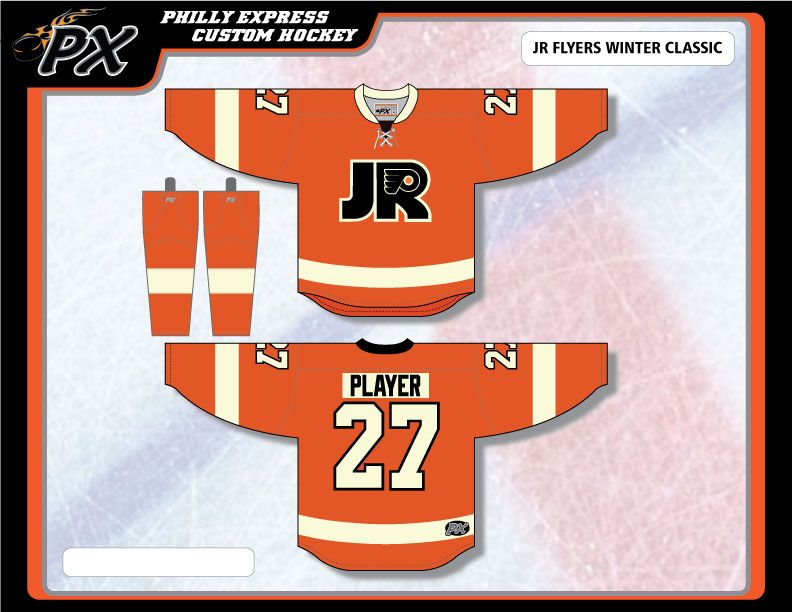 JR FLYER BOY&#39;S ORANGE GAME JERSEY