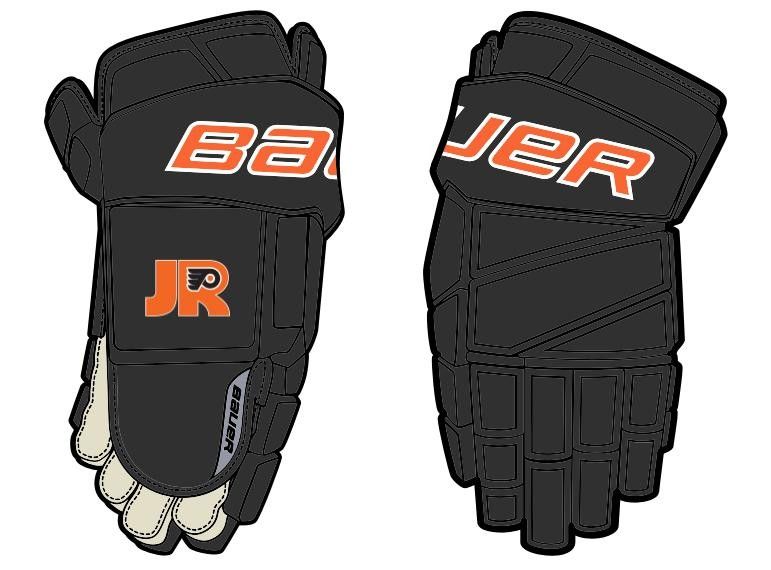 JR FLYER CUSTOM BAUER GLOVE GIRLS