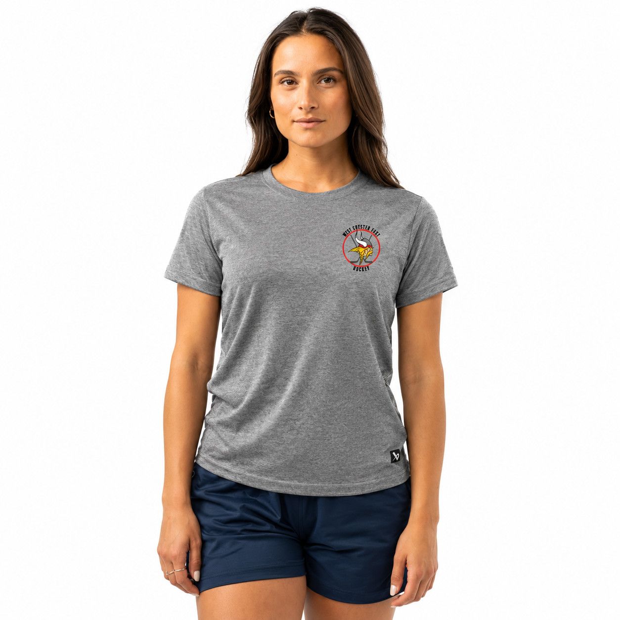 WC EAST BAUER WOMENS TECH TEE GREY