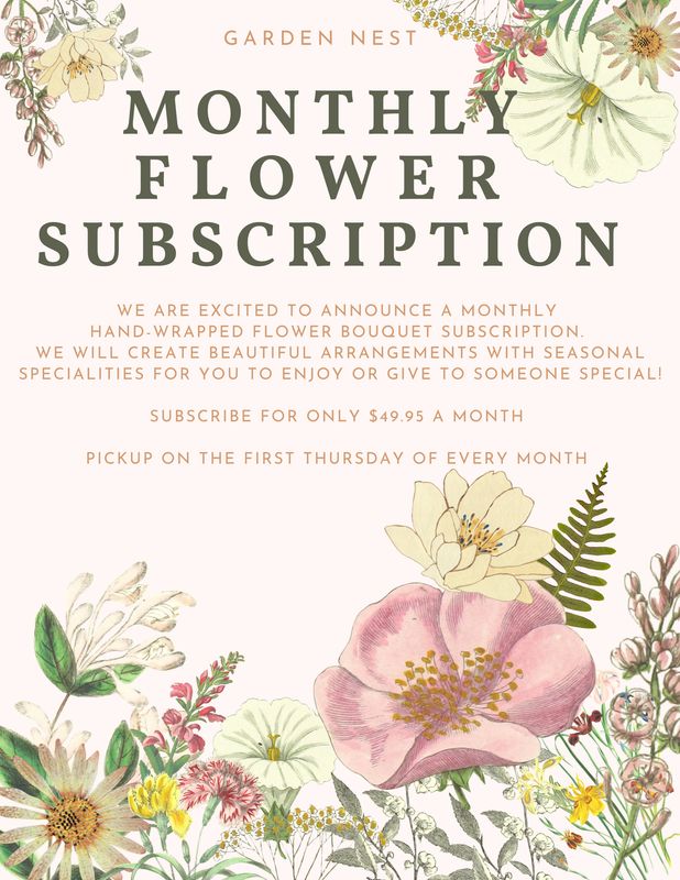 6 Month Flower Subscription