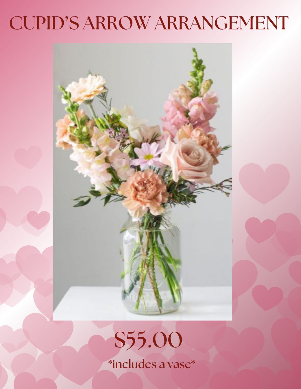 CUPID'S ARROW ARRANGEMENT