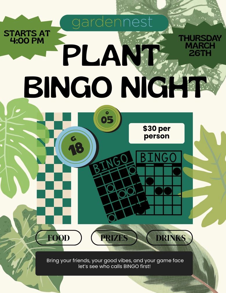Plant Bingo Night