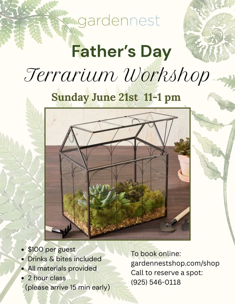 Father's Day Terrarium Workshop