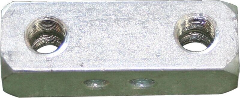 Bloc de raccordement pour passage de la graisse 2x1/8'' NPT