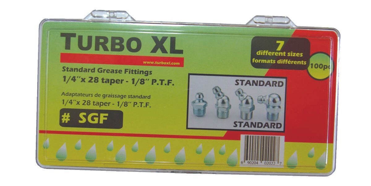 Adaptateurs de passage de graisse standards 1/8'' et 1/4' 100 pièces