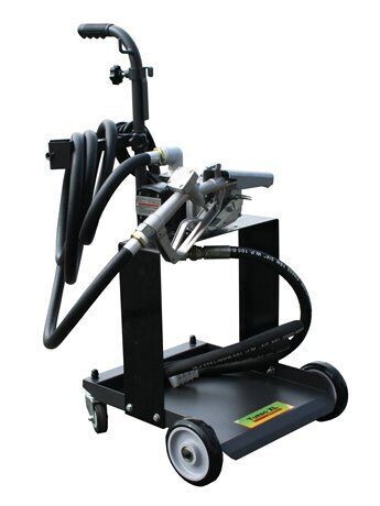 Ensemble mobile de transfert de carburant pour contenant de 205 litres/45 gallons 12v