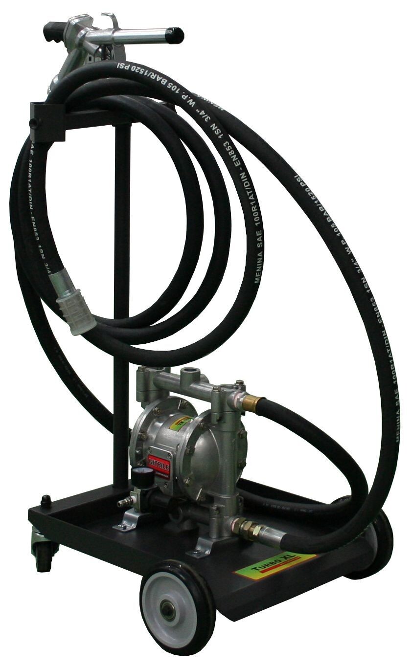 Ensemble mobile de transfert de carburant à air; pompe à diaphragme (3/4 Ensemble mobile de transfert de carburant à air; pompe à diaphragme (3/4")