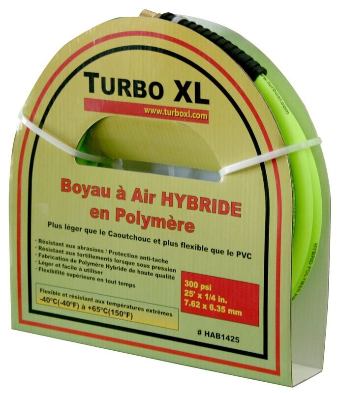 Boyau à air hybride en polymère 1/4" 25'