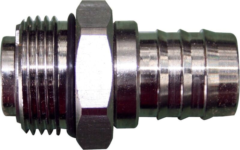 Connecteur boyau 3/4"x 3/4" mâle BSP en acier inoxydable