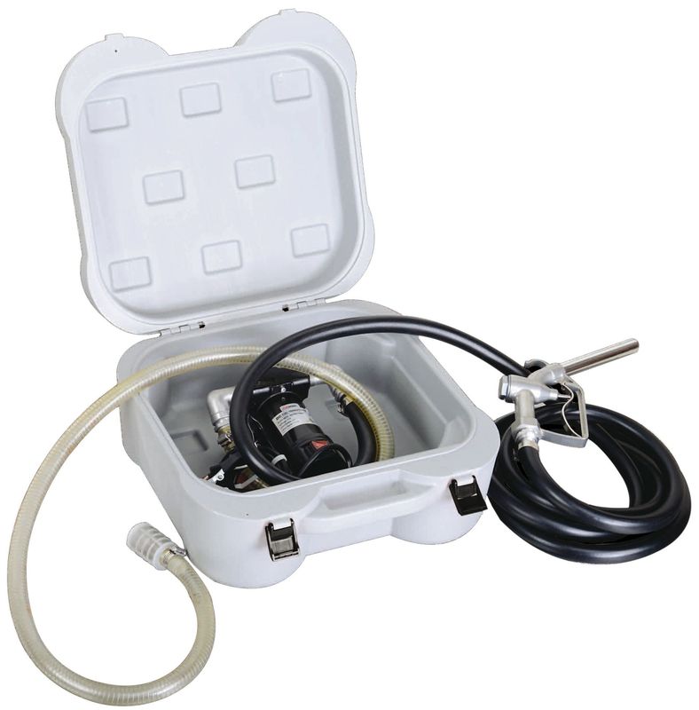 Coffret portable de pompe de transfert de diesel 24V Coffret portable de pompe de transfert de diesel 24V