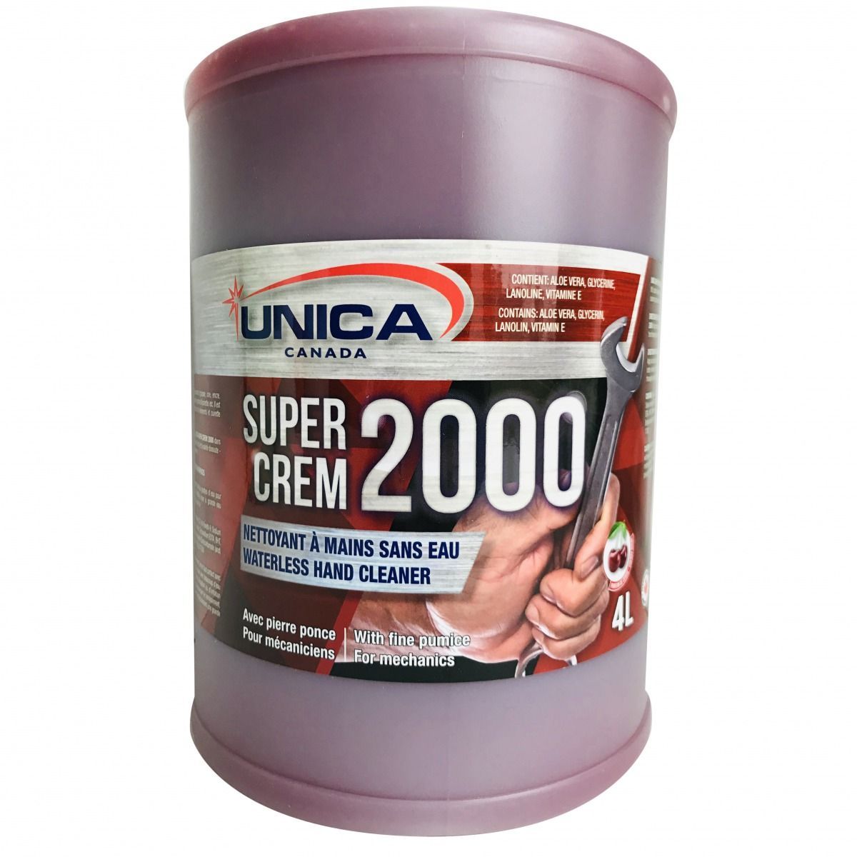 UNICA SUPER CREM 2000
NETTOYANTS À MAINS SANS EAU 4L