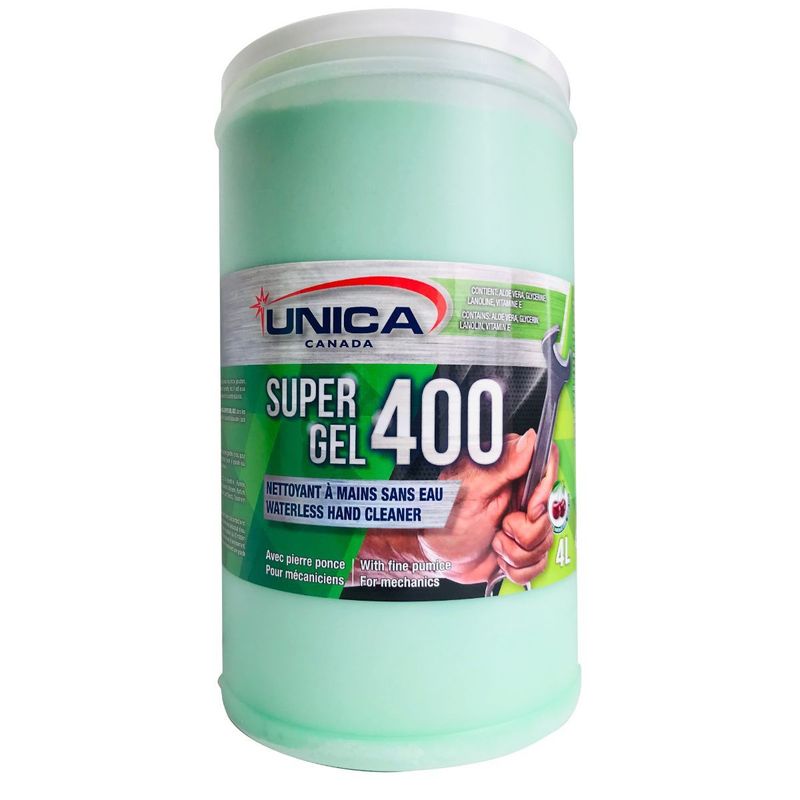 UNICA SUPER GEL 400
NETTOYANTS À MAINS SANS EAU 20L