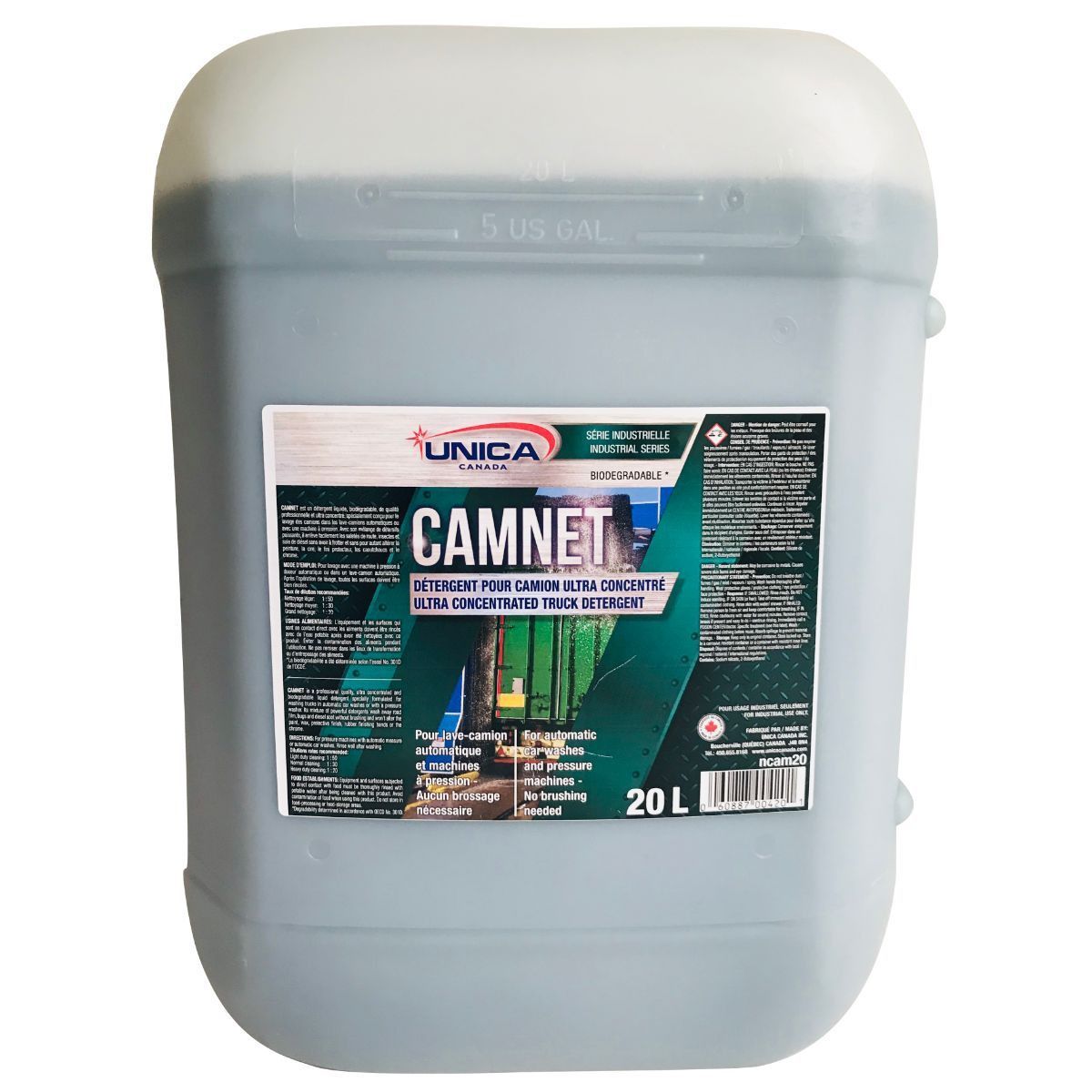 CAMNET
Détergent pour camions pour lave-camion automatique
& machine à pression 20L