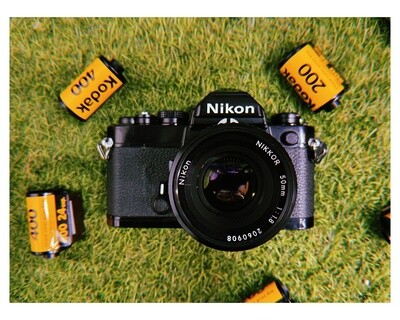 Nikon FM black w/Nikkor 50mm Ai-S f/1.8 lens