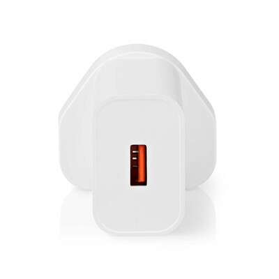 Nedis USB-A 18w Wall Charger / Power Adapter