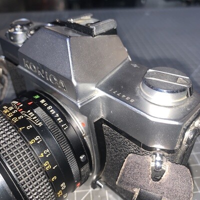 Konica Autoreflex T3N with Hexanon AR 50mm f1.7 &amp; Manual