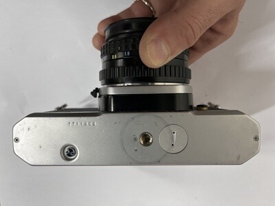 Pentax K1000 w/ SMC Pentax-A f2 50mm lens, strap &amp; case