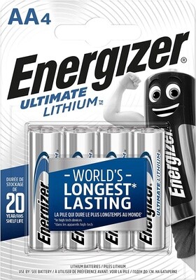 Energizer Ultra Lithium AA / MN1500 x4
