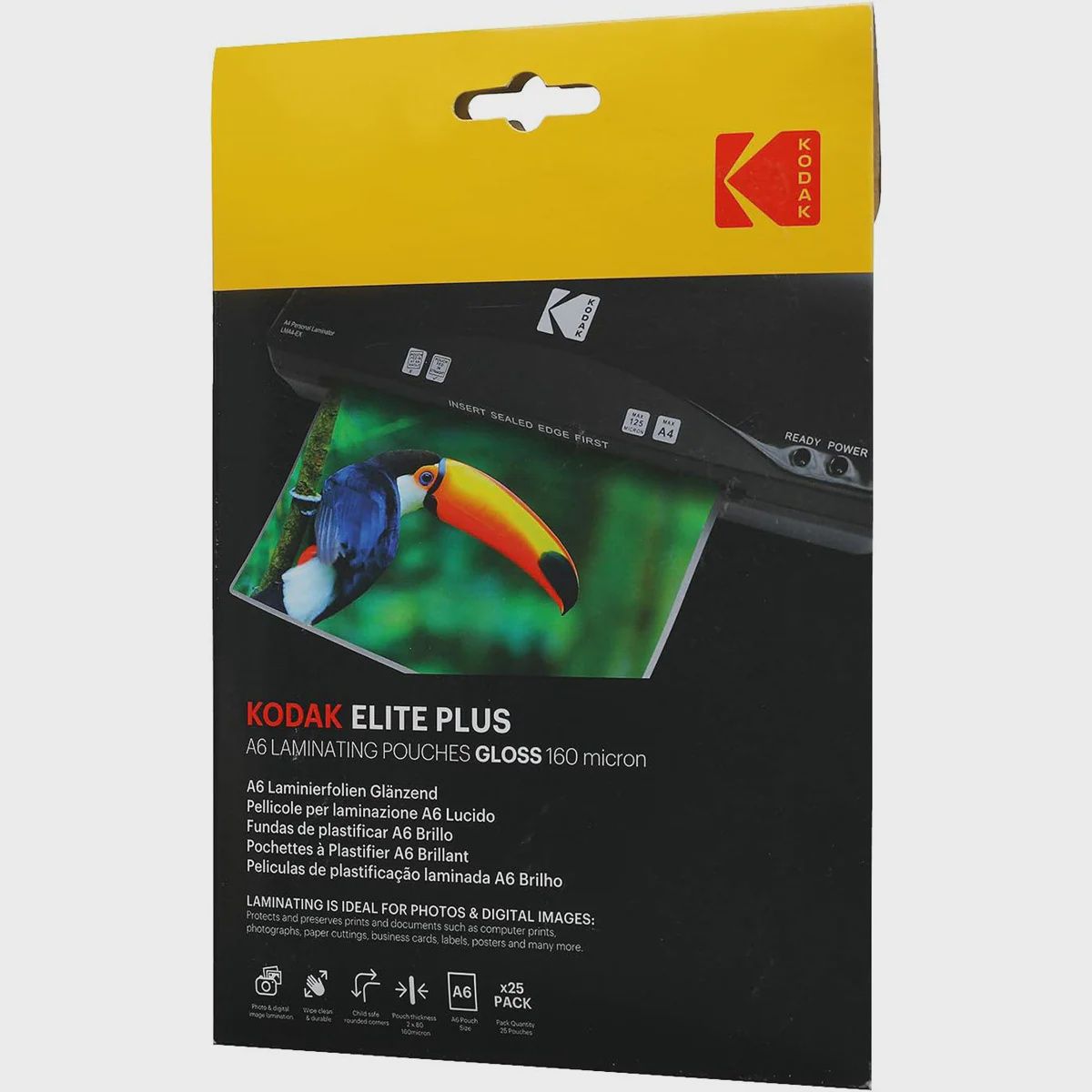 Elite Plus A6  Laminating Pouches Gloss