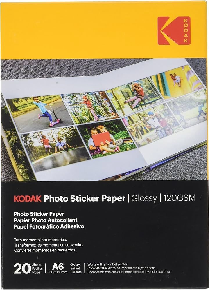 Kodak Photo Sticker paper Glossy A4
